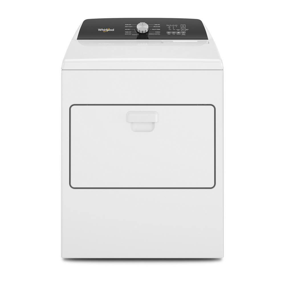 White 7.0 cu ft Electric Front Load Dryer with Moisture Sensing