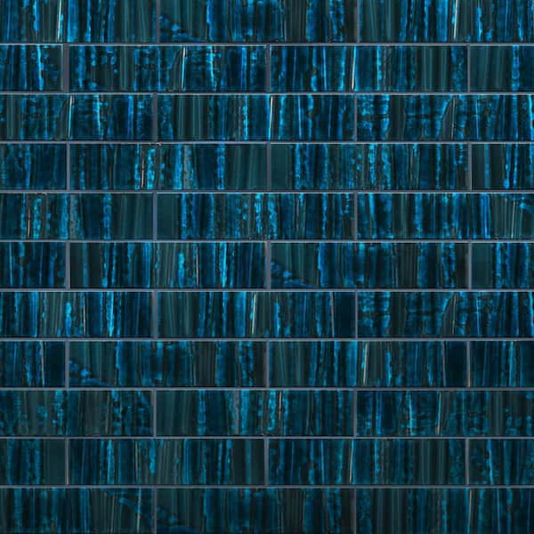 Joliet Prisma Sapphire 3 in. x 12 in. Fluted Ceramic Wall Tile (10.92 sq. ft./Case)