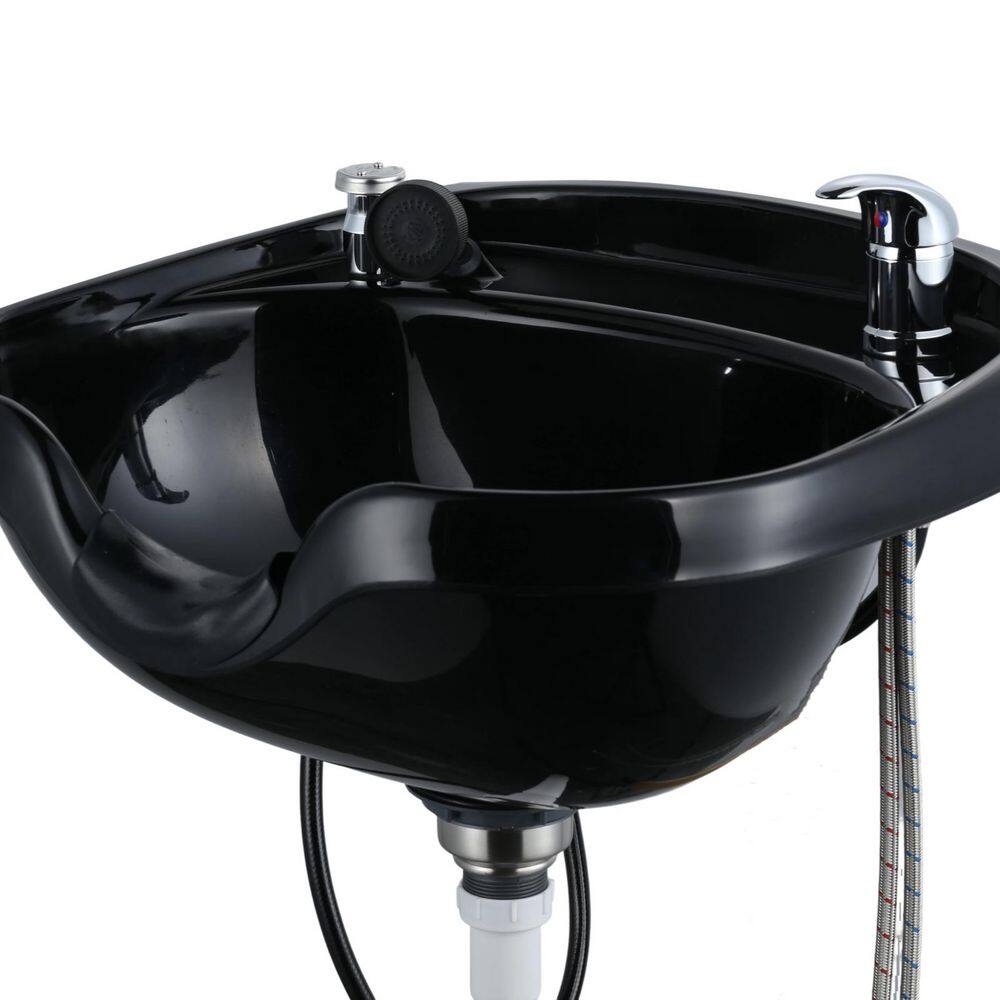 IVIGA 22.4 in. W Wall Mounted Bathroom Sink ABS Plastic Shampoo Sink ...