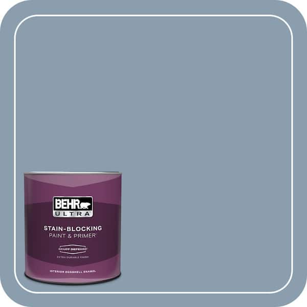 BEHR ULTRA 1 qt. #BNC-08 Sonata Blue Extra Durable Eggshell Enamel Interior Paint & Primer