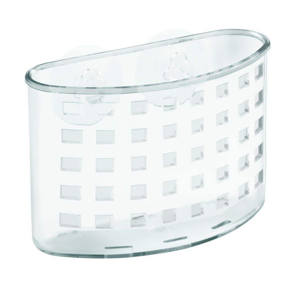 InterDesign Suction Bath Organizer In Clear 23500 The Home Depot   Clear Interdesign Shower Caddies 23500 64 1000 