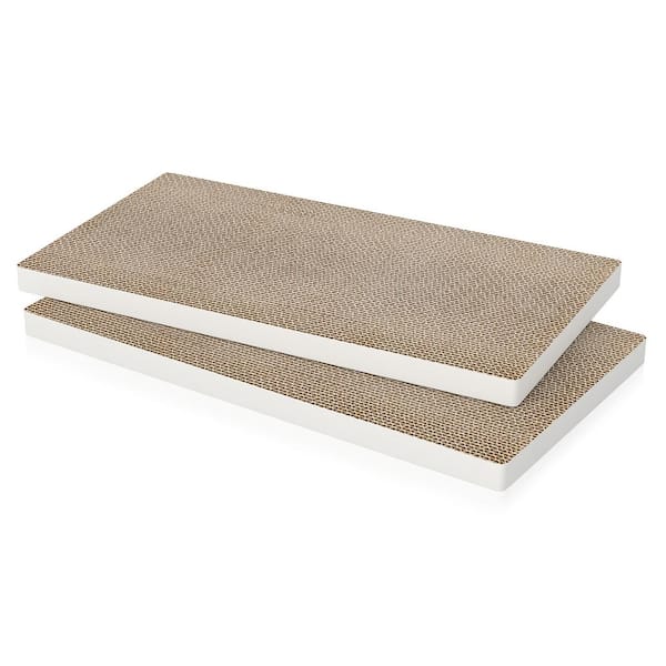 Way Basics Eco zBoard White Premium Cat Scratcher (2-Pack)
