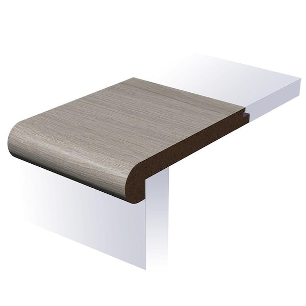 SELKIRK FLOORS Fluent Amelia Flush Stair Nose 0.95 in. T x 4.47 in. W x 94 in. L Smooth Wood Look Laminate Moulding/Trim