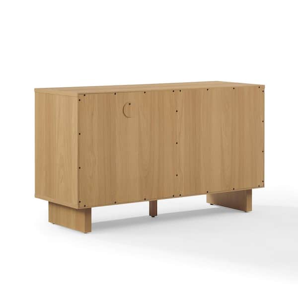 CROSLEY FURNITURE Gemma White Oak Medium Record Player Cabinet
