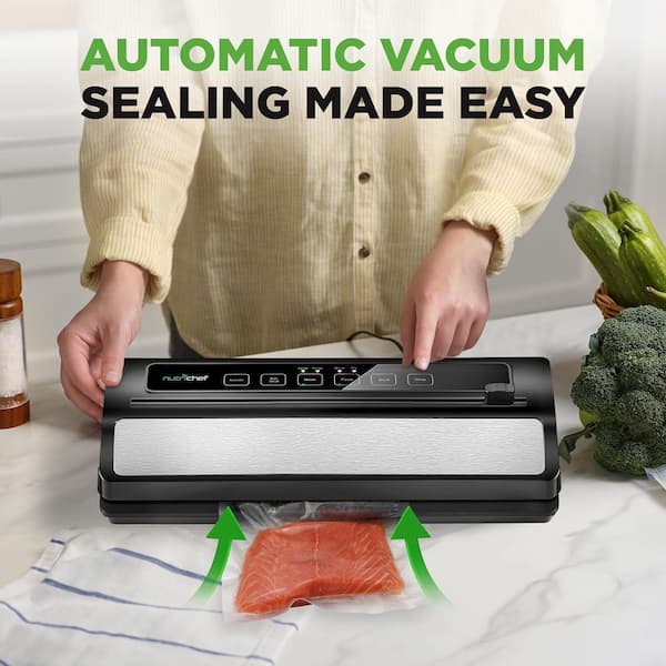 NutriChef NutriChef Black Food Vacuum Sealer with 110W Automatic