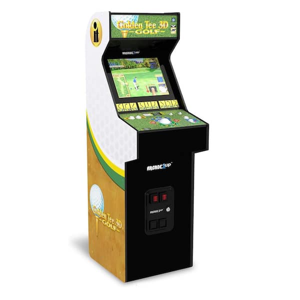 Golden Tee 3D Deluxe Arcade Console Video Game Machine, 5 ft. Cabinet