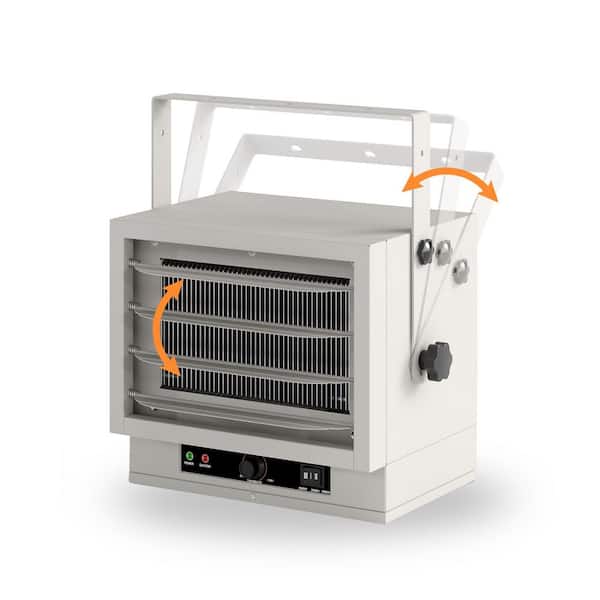 5000W Electric Garage Heater for Indoor Use 240V Wall/Ceiling/Floor Mounted Shop Heater, Dual Overheat Protection