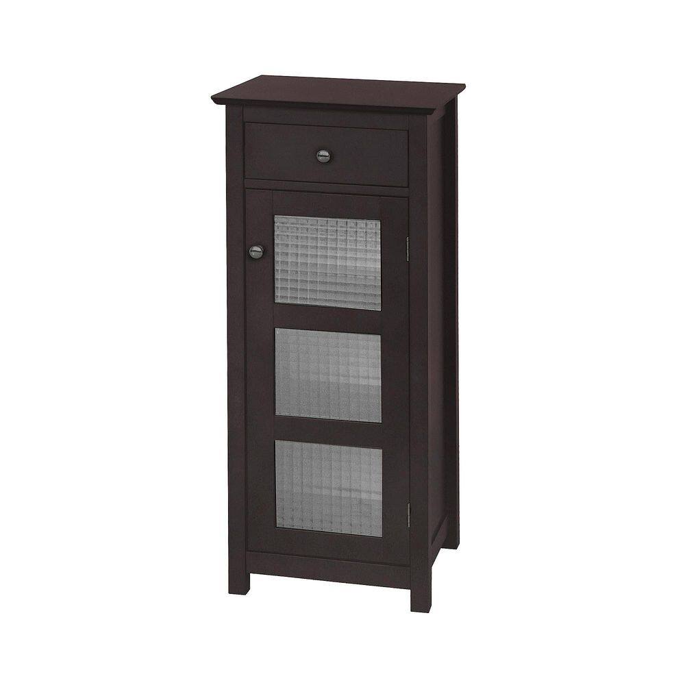 Cape Cod 15 in. W x 36 in. H x 14 in. D Bathroom Linen Storage Floor Cabinet in Espresso price history on PriceWatchPro