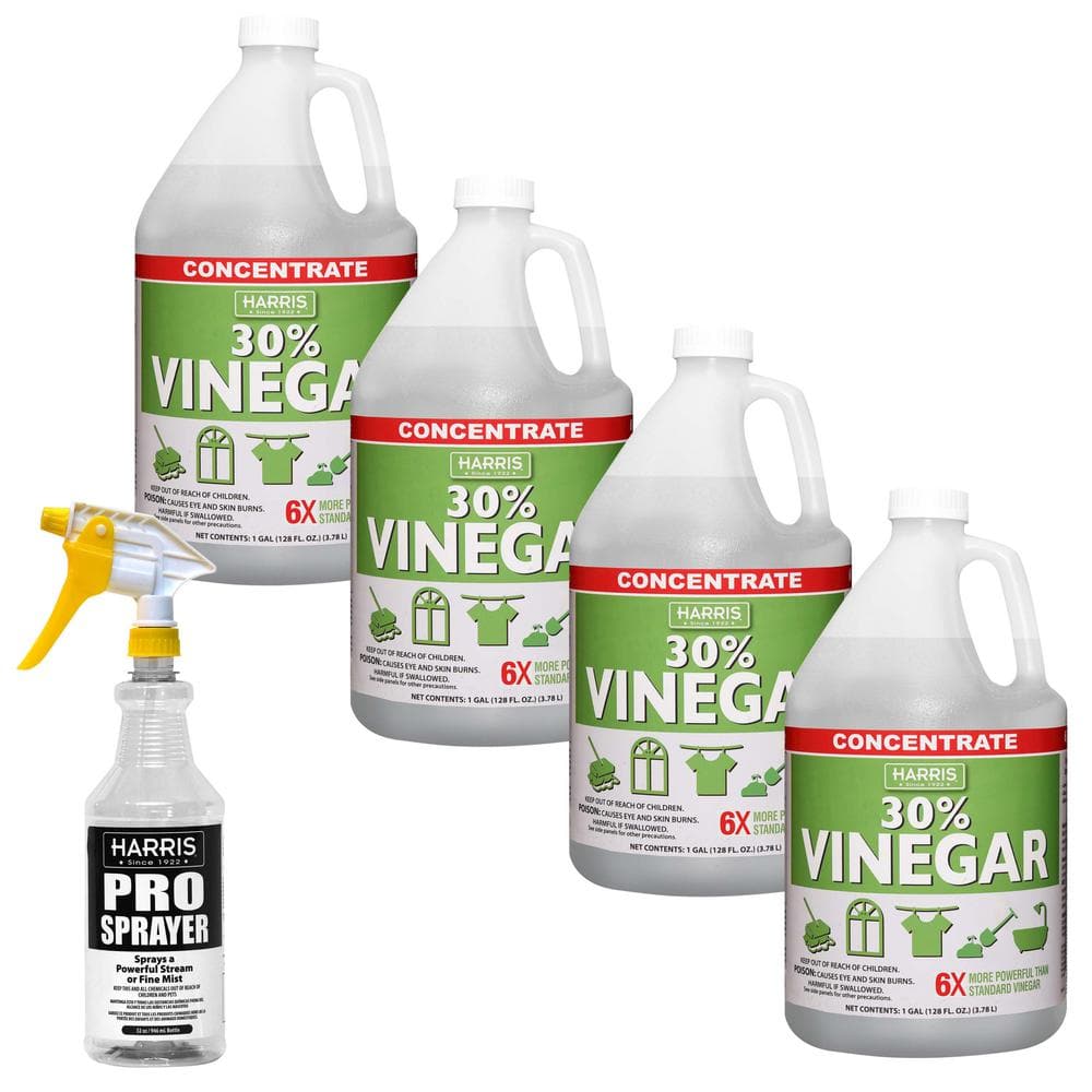 Harris 128 oz. Vinegar All Purpose Cleaner Lavender (2-Pack) and 32 oz.  Spray Bottle Value Pack 2LAVINE128PRO32 - The Home Depot