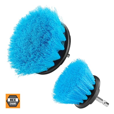 43.3 in. Multi-Purpose Surface Power Scrubber Cleaner Scrub Brush with  Adjustable Extension Arm 5 Replaceable Heads M5TT20221115001 - The Home  Depot