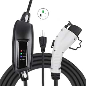 110-Volt 16 Amp Level 1 EV Charger with 21 ft. Extension Cord J1772 Cable and NEMA 5-15 Plug Electric Vehicle Charger