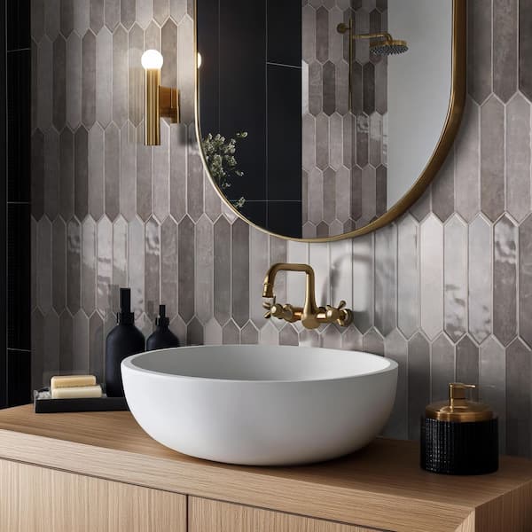 Lakeview Storm Picket 2.5 in. x 13 in. Glossy Ceramic Wall Tile (12.21 sq. ft./Case)