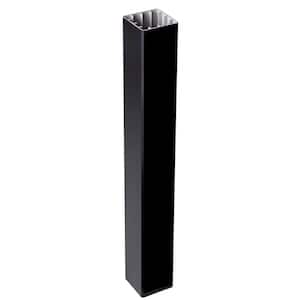 CountrySide 5 in. x 5 in. x 108 in. Serene Black Capped Composite Beveled Post Sleeve