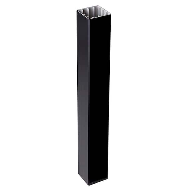 Fiberon CountrySide 5 in. x 5 in. x 39 in. Serene Black Capped Composite Beveled Post Sleeve