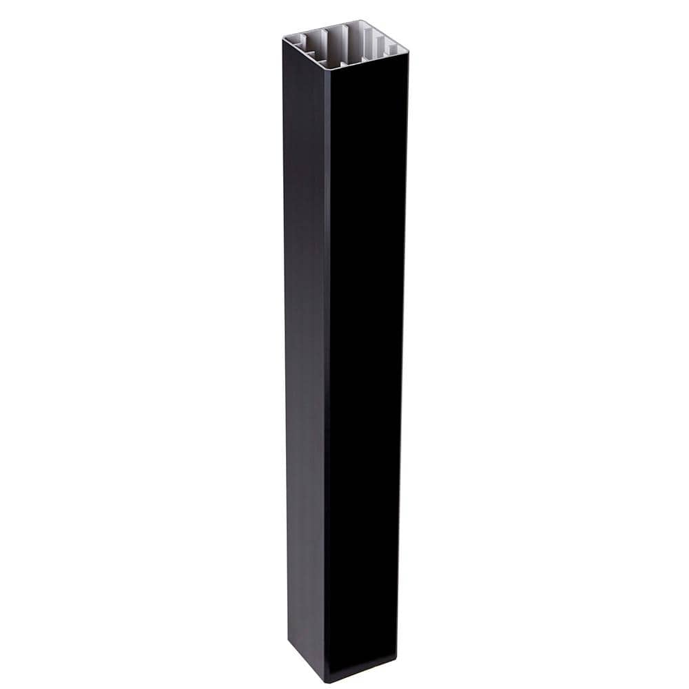 CountrySide 5 in. x 5 in. x 45 in. Serene Black Capped Composite Beveled Po