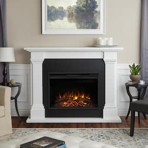 Callaway Grand 63 in. Electric Fireplace in White