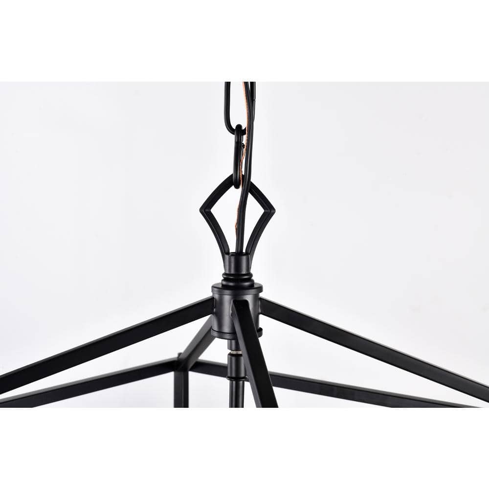 Renzo 63.5'' Matte Black Modern Farmhouse LED Pendant Light