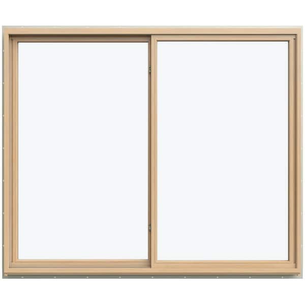 71.3125 in. x 59.5625 in. W-5500 Left-Hand Sliding Wood Clad Window