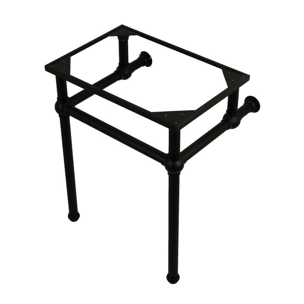Kingston Brass Templeton 24 in. Brass Console Sink Legs in Matte Black
