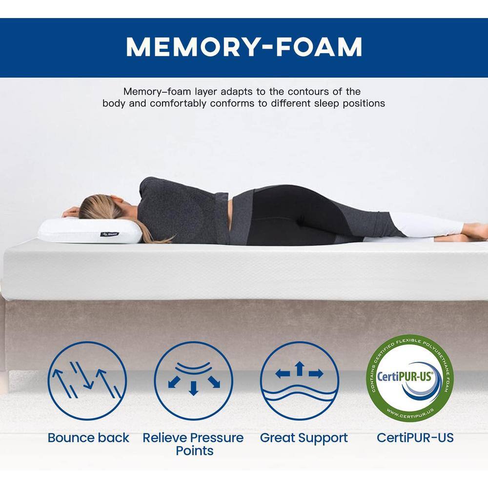 Twin Eurotop Gel Memory Foam Adjustable Bed Mattress