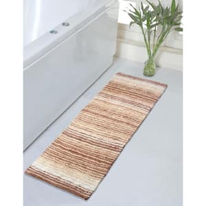 Better Trends Griffie Collection 20 in. x 60 in. Brown Polyester Runner  Bath Rug BAGR2060CAF - The Home Depot