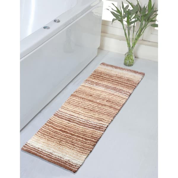 100% Cotton Gradiation Collection Machine Washable 21x54, Beige