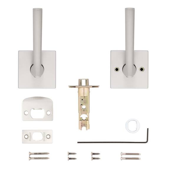 Kwikset Montreal Square Satin Nickel Passage Hall/Closet Door