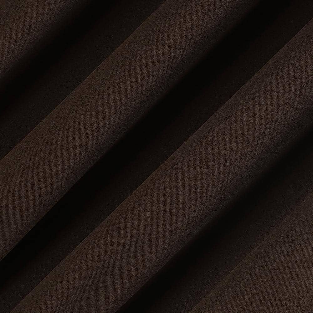 Chocolate Brown 96" Blackout Polyester Window Curtain Panel Pair
