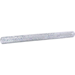 60 in. Silver Glitter Inflatable Tube Pool Noodle Float