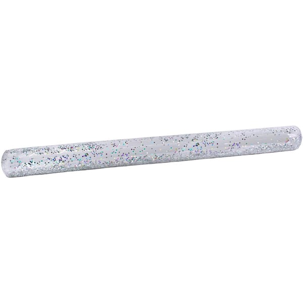 Poolmaster 60 in. Silver Glitter Inflatable Tube Pool Noodle Float