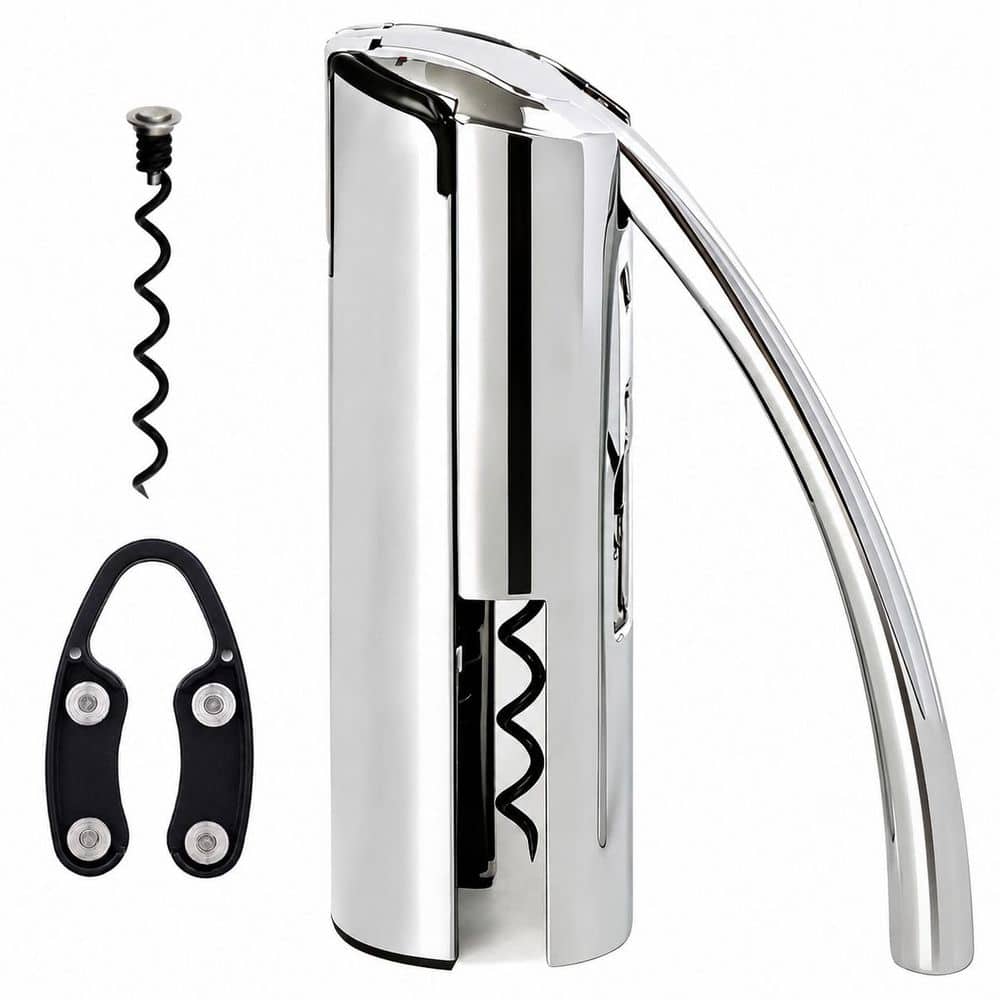 KAYCROWN Stainless Steel Vertical Lever Corkscrew Wine Opener with Foil Cutter Gift Box Silver price history on PriceWatchPro