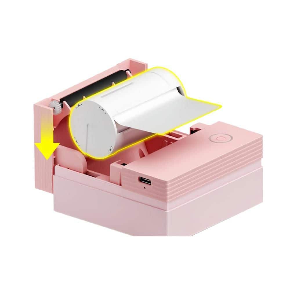 Portable Bluetooth Sticker Printer with 3 Rolls Paper for Notes, Journal, DIY, Sticker Maker for School, Office, Pink price history on PriceWatchPro