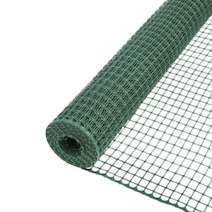 Green Plastic 1 in. Mesh 3-1/3 ft. x 25 ft. Garden Fence Hardware Cloth