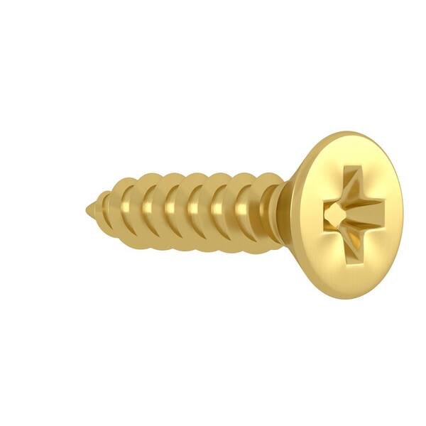 4 Phillips Drive Flat Head Countersink Solid Brass Wood Screws Deep