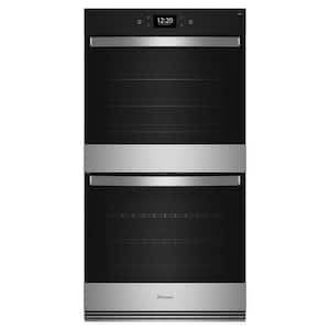 27 in. Double Electric Wall Oven with True Convection Self-Cleaning in Fingerprint Resistant Stainless Steel