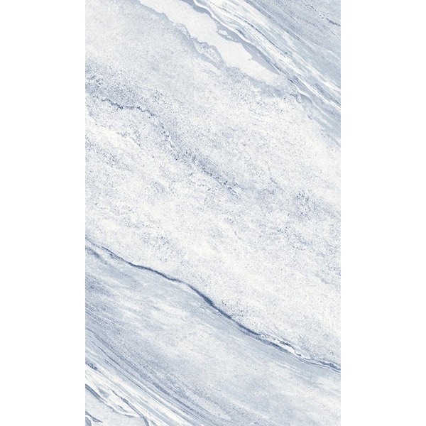 Walls Republic Blue Mist Simple Marble Printed Non-Woven Paper Non-Pasted Textured Wallpaper 60.75 sq. ft.