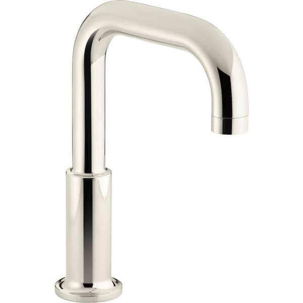 KOHLER Purist Deck-Mount Non-Diverter Bath Spout in Vibrant Polished Nickel