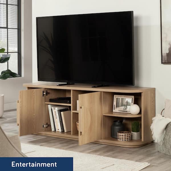 SAUDER Select 60 in Harmony Ash Finish Modern TV Credenza with
