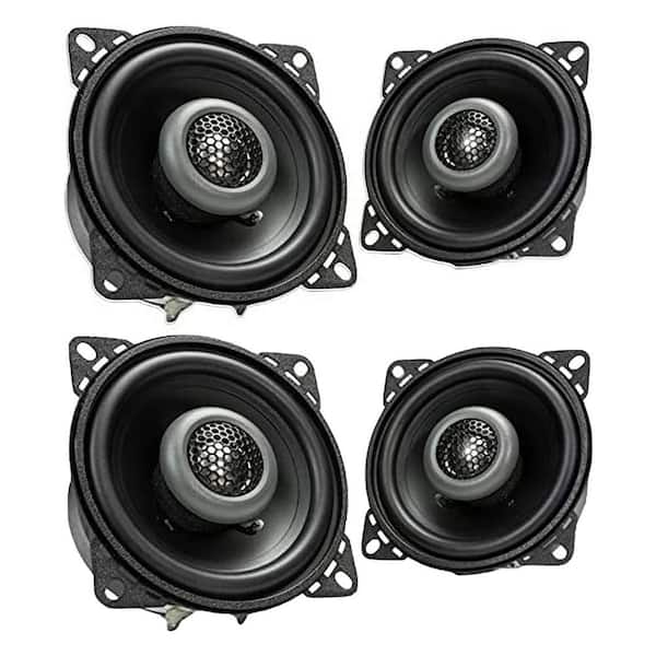 MB QUART Formula 4 in. 2 Way Coaxial Car Audio Speakers Pair, Black (2 Pack)