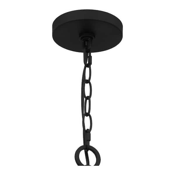 Quoizel Croix 6-Light Matte Black Chandelier CRX5027MBK - The Home