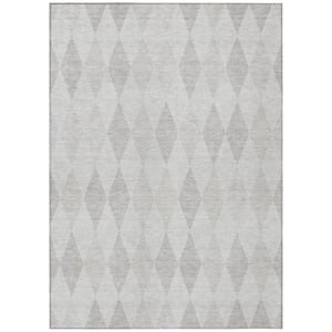 Chantille ACN561 Ivory 10 ft. x 14 ft. Machine Washable Indoor/Outdoor Geometric Area Rug