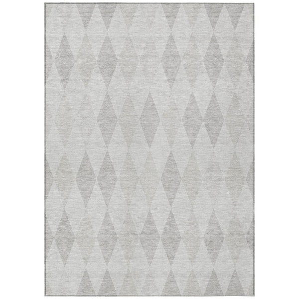 Addison Rugs Chantille ACN561 Ivory 2 ft. 6 in. x 3 ft. 10 in. Machine Washable Indoor/Outdoor Geometric Area Rug