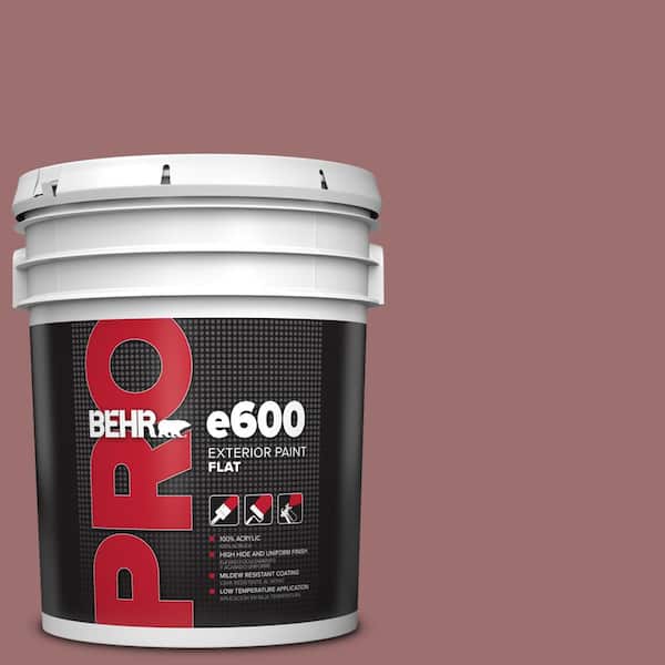 5 gal. #150F-5 Mulled Wine Flat Exterior Paint