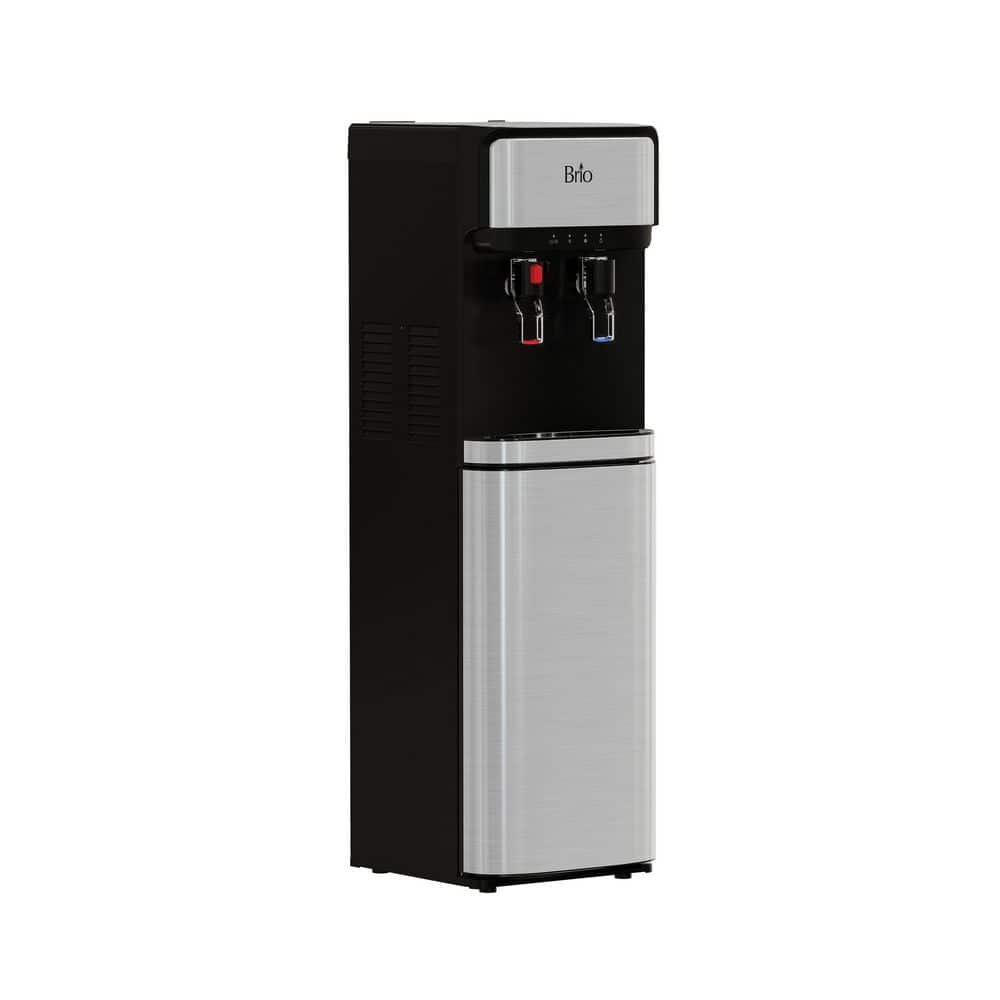Brio Silver and Black Bottom Load Water Cooler Dispenser