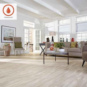 Outlast+ 7.48 in. W Soft Oak Glazed Waterproof Laminate Wood Flooring (19.63 sq. ft./case)