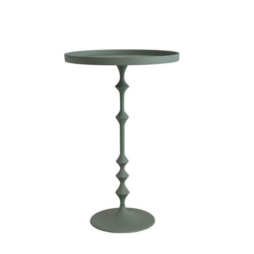 Storied Home Sculptural Metal Side Table, Sage Green AH3024 - The Home ...