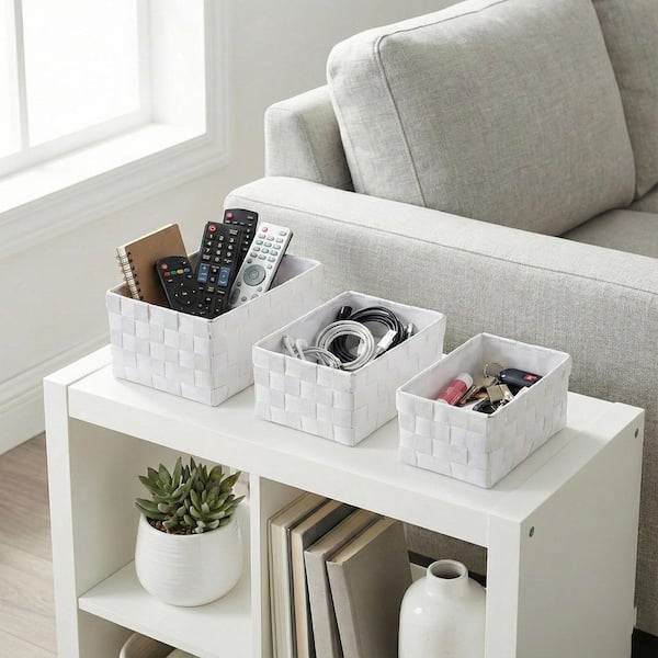 EVIDECO French home goods 4.2 in. H x 5.3 in. W x 7.8 in. D White