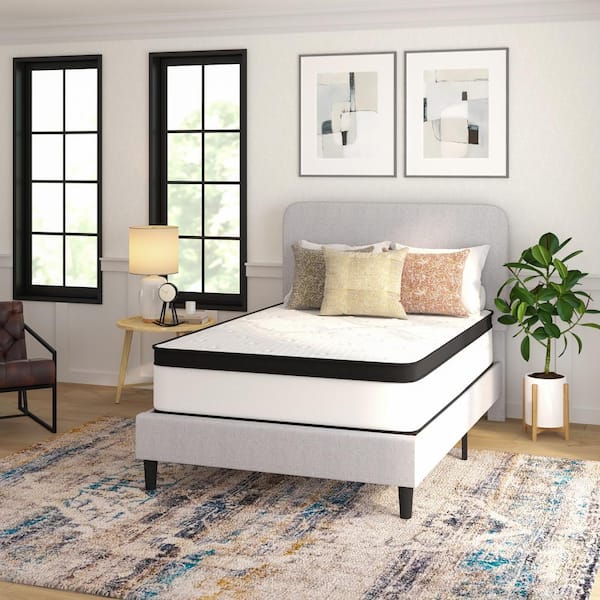 TAYLOR + LOGAN Full Extra Firm Polyurethane Foam Tight Top 12 in. Mattress