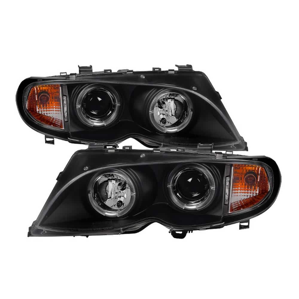 ønskelig bid Transformer Spyder Auto BMW E46 3-Series 02-05 4DR Projector Headlights 1PC - LED Halo  - Black - High H1 (Included) - Low H7 (Included) 5042415 - The Home Depot
