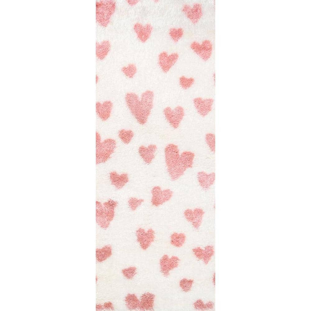 Romantic Pink Rug - Irregular Shape - 3 Size - Plush - ApolloBox